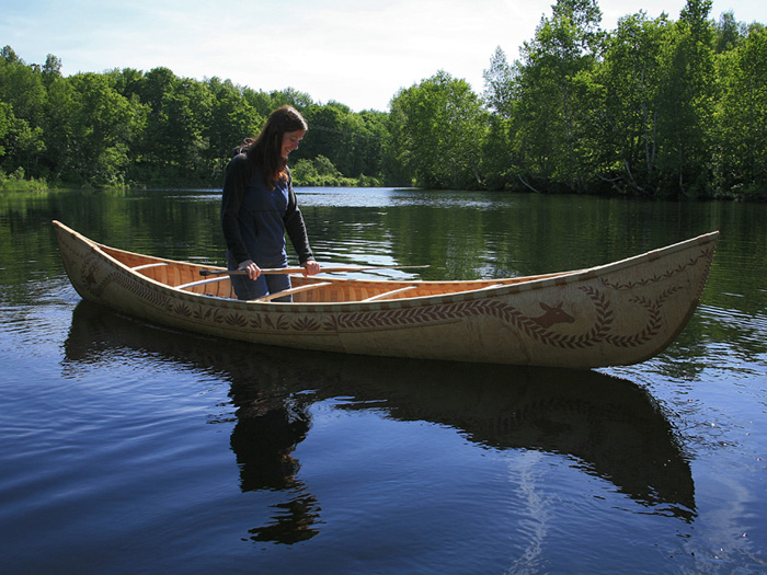 Canoe on the river