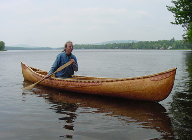 Steve paddling